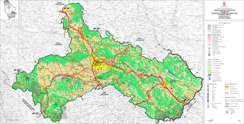 Uredba o utvrđivanju Regionalnog prostornog plana za područje Nišavskog, Topličkog i Pirotskog upravnog okruga